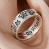 Retro Carved Butterfly Women's Ring Alloy Electroplating