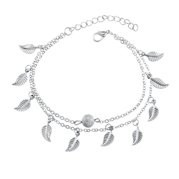 Retro Carved Elephant Alloy Anklet Bracelet For Women Electroplated Cartoon Character Jewelry