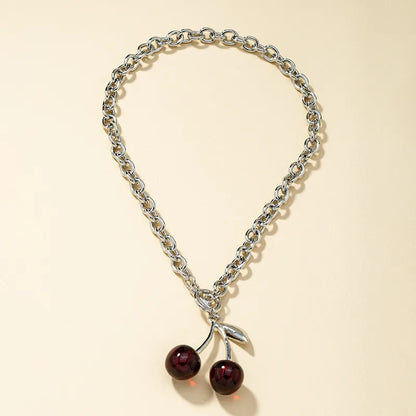 Retro Cherry Necklace