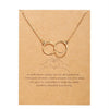 Retro Circle Butterfly Pendent Thin Chain Necklace