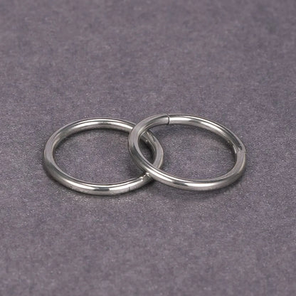 Retro Circle Titanium Steel Nose Ring 1 Piece