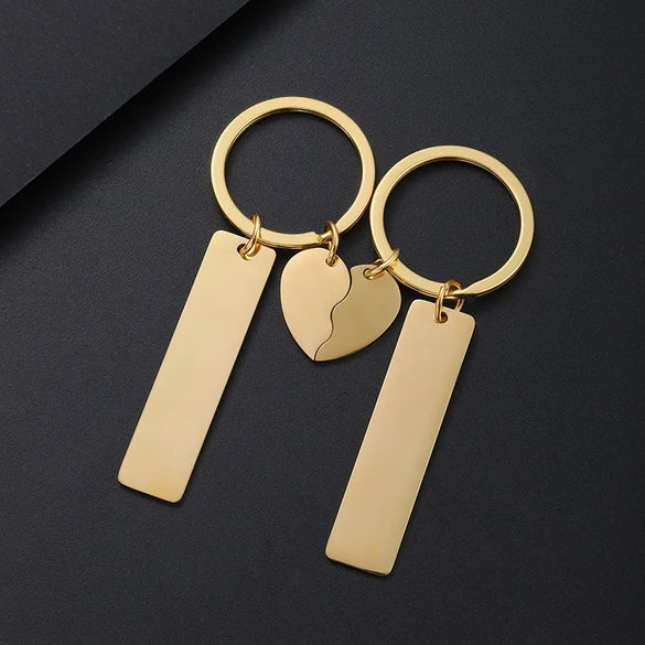 Retro Classic Style Geometric Customization Laser Engraving 201 Stainless Steel Plating Unisex Bag Pendant Keychain