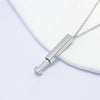 Retro Classic Style Geometric Customization Laser Engraving Titanium Steel Plating Unisex Pendant Necklace Men Pendant Necklaces
