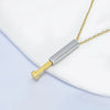 Retro Classic Style Geometric Customization Laser Engraving Titanium Steel Plating Unisex Pendant Necklace Men Pendant Necklaces