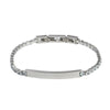 Retro Classic Style Geometric Customization Laser Engraving Titanium Steel Zircon Men'S Bracelets Men Chain Bracelets