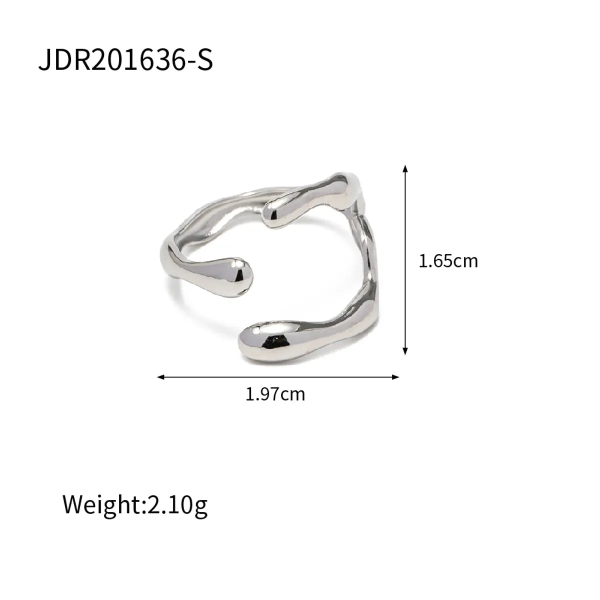 Wholesale Jewelry Retro Classic Style Oval Heart Shape Snake 304 Stainless Steel Zircon Inlay Rings