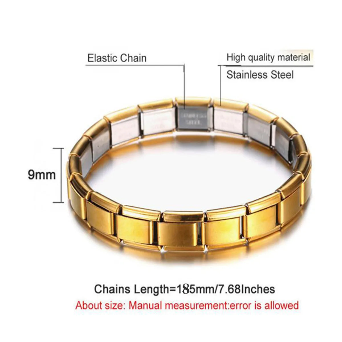 Retro Classic Style Round Square Stainless Steel Unisex Bangle