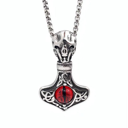 Retro Color Block 304 Stainless Steel Men'S Pendant Necklace