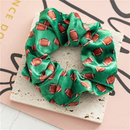 Retro Color Block Cloth Hair Tie