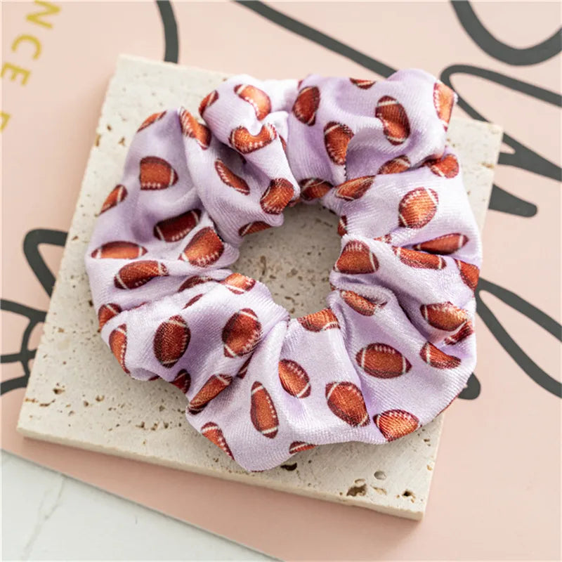 Retro Color Block Cloth Hair Tie