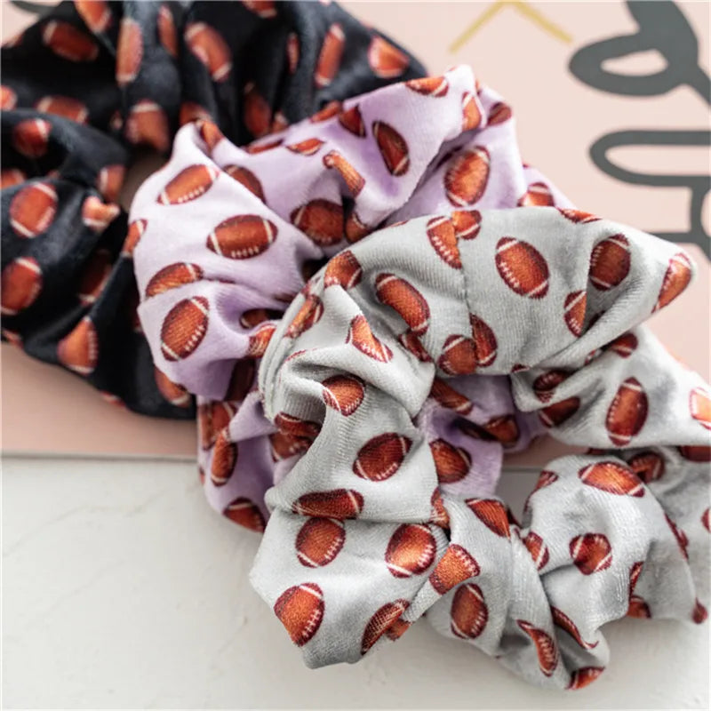 Retro Color Block Cloth Hair Tie