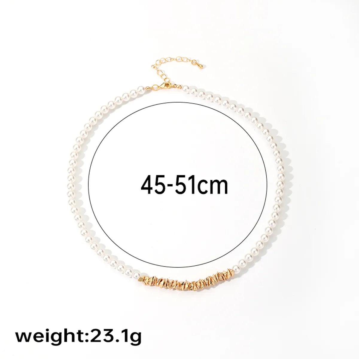 Retro Commute Irregular Flower Copper Beaded Plating Inlay Freshwater Pearl 18k Gold Plated Pendant Necklace Necklace