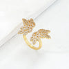 Ethnic Style Butterfly 18K Gold Plated Zircon Copper Wholesale