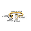 Retro Court Style Imitation Pearl Stainless Steel Love Ring Jewelry With Electroplating
