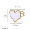 Retro Court Style Imitation Pearl Stainless Steel Love Ring Jewelry With Electroplating