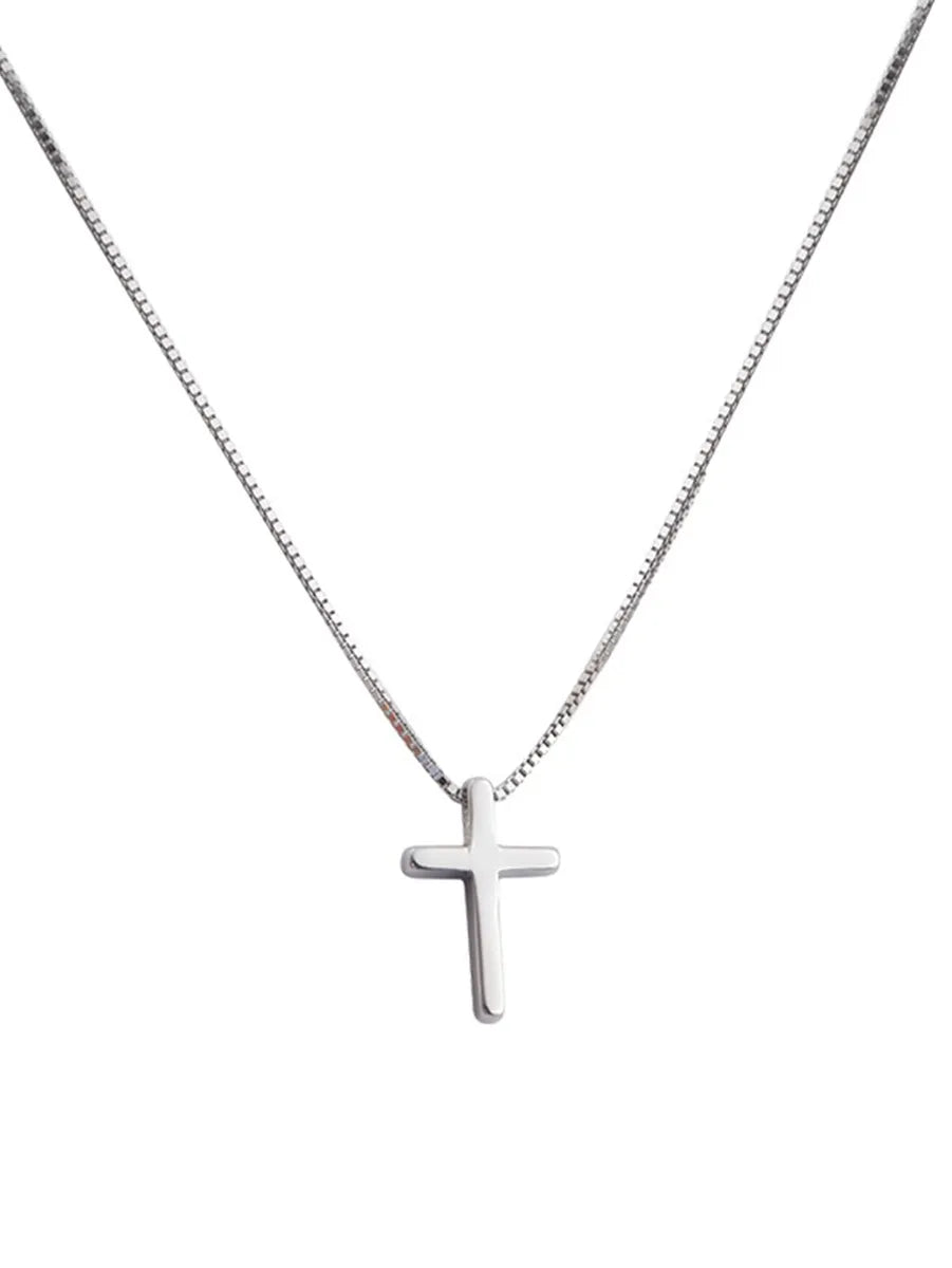 Retro Cross Copper Pendant Necklace In Bulk