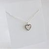 Retro Cross Round Heart Shape Sterling Silver Necklace 1 Piece