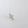 Retro Cross Round Heart Shape Sterling Silver Necklace 1 Piece