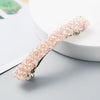 Retro Crystal Beaded Hair Clip For Women Simple All Match Side Clip Word Clip Hair Accessory