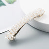 Retro Crystal Beaded Hair Clip For Women Simple All Match Side Clip Word Clip Hair Accessory