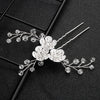 Retro Crystal Flower Handwoven Hairpin Bridal Headdress For Hanfu And Dress Accessories