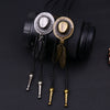 Retro Denim Hat Jazz Hat Feather Pendant Sweater Chain Polo Tie Alloy Material Geometric Pattern Electroplating For Men And Women Couple