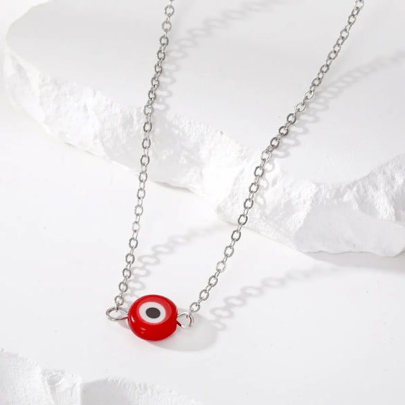 Retro Devil'S Eye Alloy Resin Women'S Necklace 1 Piece