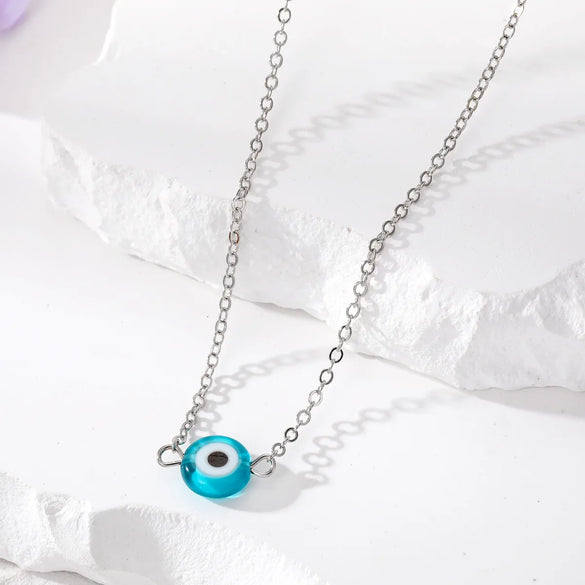 Retro Devil'S Eye Alloy Resin Women'S Necklace 1 Piece