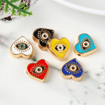 1 Piece Alloy Devil'S Eye Heart Shape