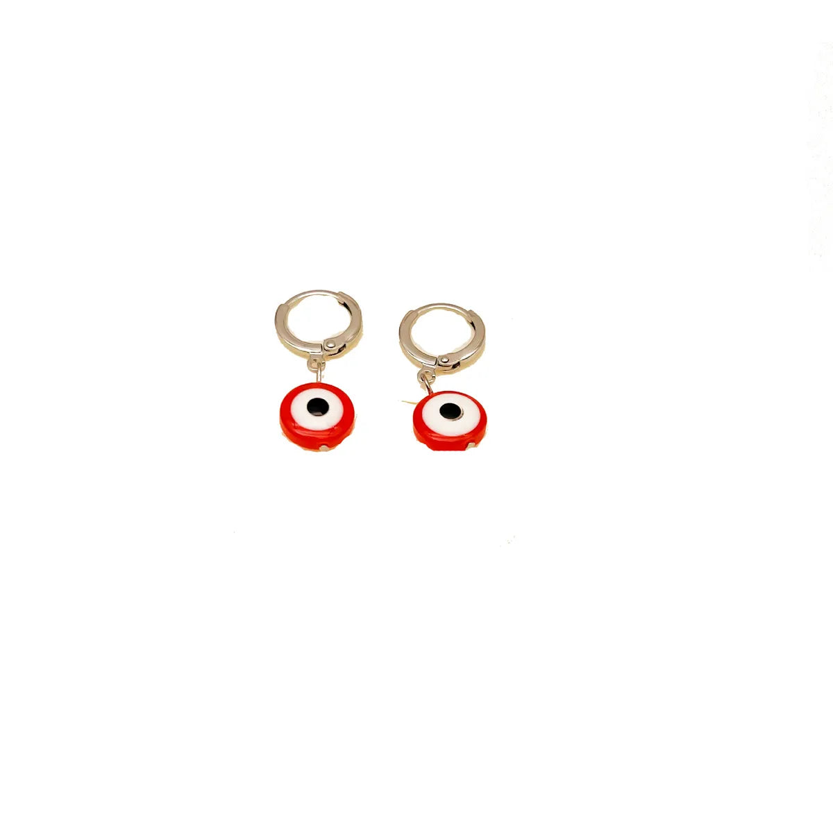 Retro Devil's Eye Resin Metal Women's Drop Earrings 1 Pair