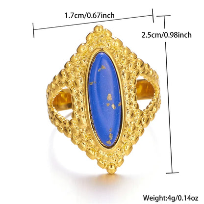 Retro Devil'S Eye Stainless Steel Plating Gold Plated Rings