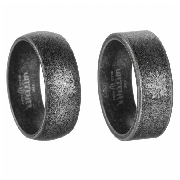 Retro Distressed Animal Wolf Head Titanium Steel Ring