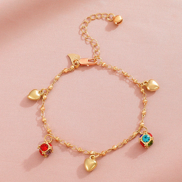 Retro Distressed Flower Alloy Bracelet With Hollow Design And Electroplating For Women