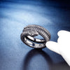 Retro Distressed Stainless Steel Snake Ring With Three Dimensional Scale Design Electroplated Geometric Fashion Ring For Men And Unisex Wear