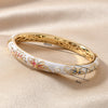 Retro Double Layer Alloy Hollow Round Silk Bracelet With Diamond Set Design