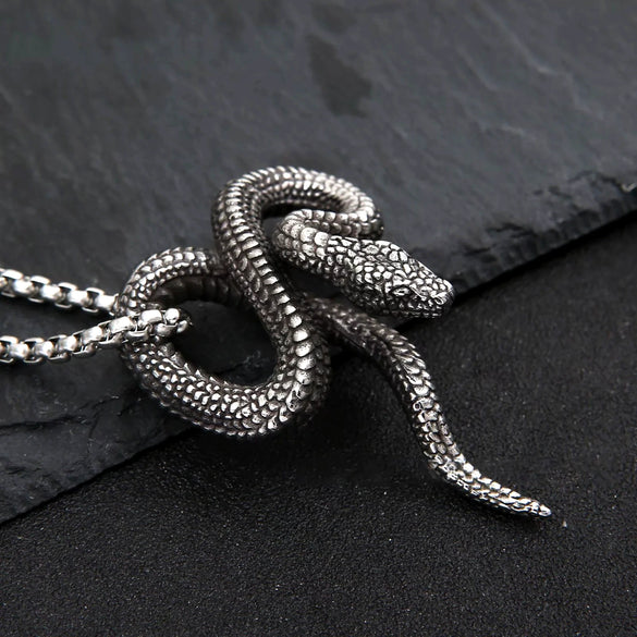 Retro Double Sword Cross Titanium Steel Pendant Necklace For Men With Electroplating Process And Animal Zodiac Pattern