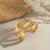 Retro Doublelayer Stainless Steel Bracelet For Women With 18K Gold Electroplating Hand Jewelry
