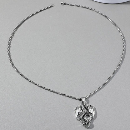 Alloy Titanium Steel Plating Men'S Necklace