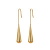 Retro Drop Earrings Titanium Steel Geometric Vacuum Electroplated In Furnace Unisex