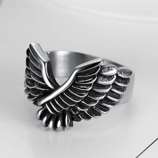 Retro Eagle Stainless Steel Men'S Rings