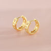 Retro Earrings Copper Goldplated Geometric Style