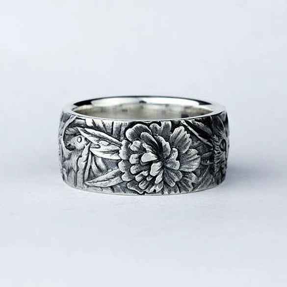 Retro Electroplated Alloy Constellation Ring For Men And Women Unisex Fashion Jewelry Wholesale