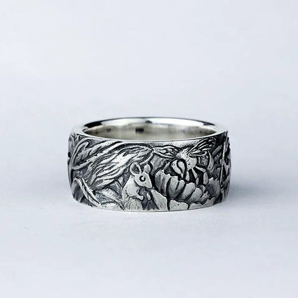 Retro Electroplated Alloy Constellation Ring For Men And Women Unisex Fashion Jewelry Wholesale