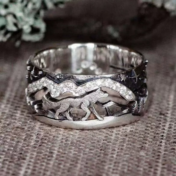 Retro Electroplated Alloy Constellation Ring For Men And Women Unisex Fashion Jewelry Wholesale