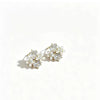 Retro Electroplated Copper Flower Clip On Earrings For Women Without Pierced Ears High End Floral Daily Accessories