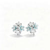 Retro Electroplated Copper Flower Clip On Earrings For Women Without Pierced Ears High End Floral Daily Accessories