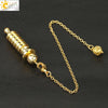 Retro Electroplated Copper Geometric Spiral Pendulum Pendant Necklace Detachable Metal Ornament For Women And Men