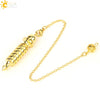 Retro Electroplated Copper Geometric Spiral Pendulum Pendant Necklace Detachable Metal Ornament For Women And Men
