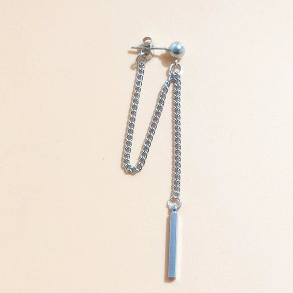 Retro Electroplated Metal Cross And Leaf Drop Earrings Unisex Statement Dangle Earrings