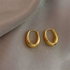 Retro Elegant Drop Shape Metal Earrings For Women With Electroplating Treatment